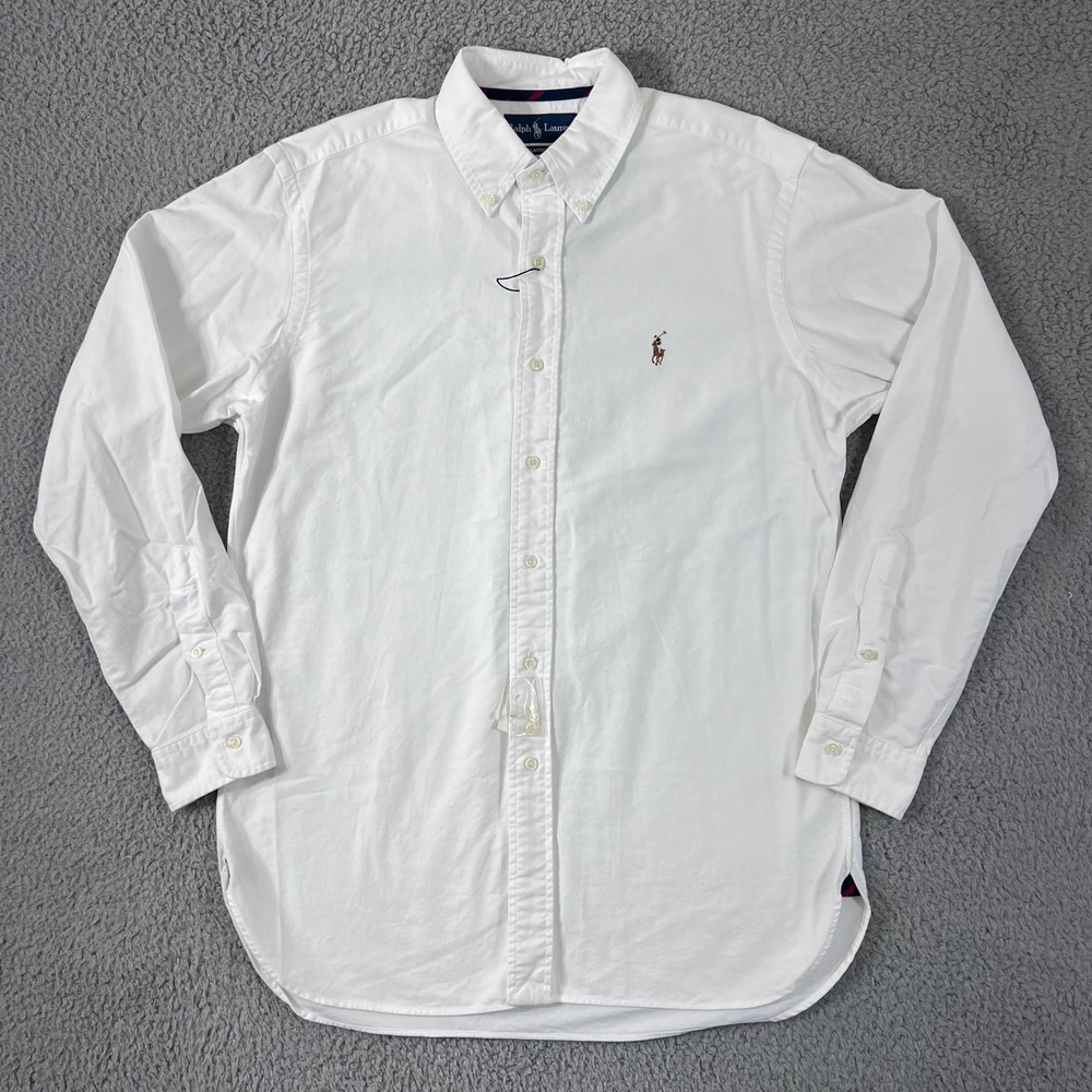 Ralph Lauren Oxford Shirt Mens M White Classic Fit Button Down Long Sleeve NWT